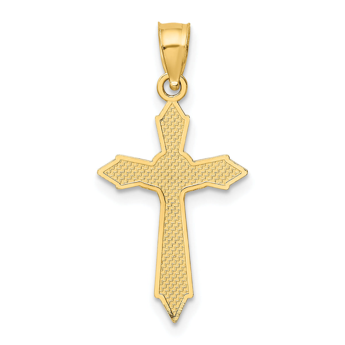 14K W/ Arrow Pointed Ends Crucifix Charm-K8585