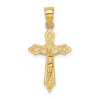 14K W/ Arrow Pointed Ends Crucifix Charm-K8585
