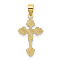 14K Crucifix W/ Fancy Tips Charm-K8586