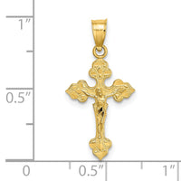 14K Crucifix W/ Fancy Tips Charm-K8586