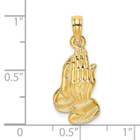 14K 2-D Praying Hands Charm-K8593