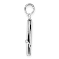 14K White Gold 3-D Moveable Ten Commandments Book Charm-K8595W