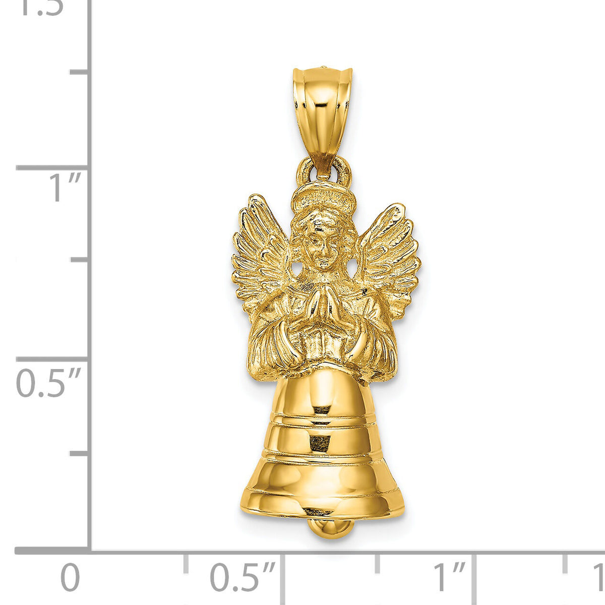 14K 3-D w/ Moveable Angel Charm-K8604
