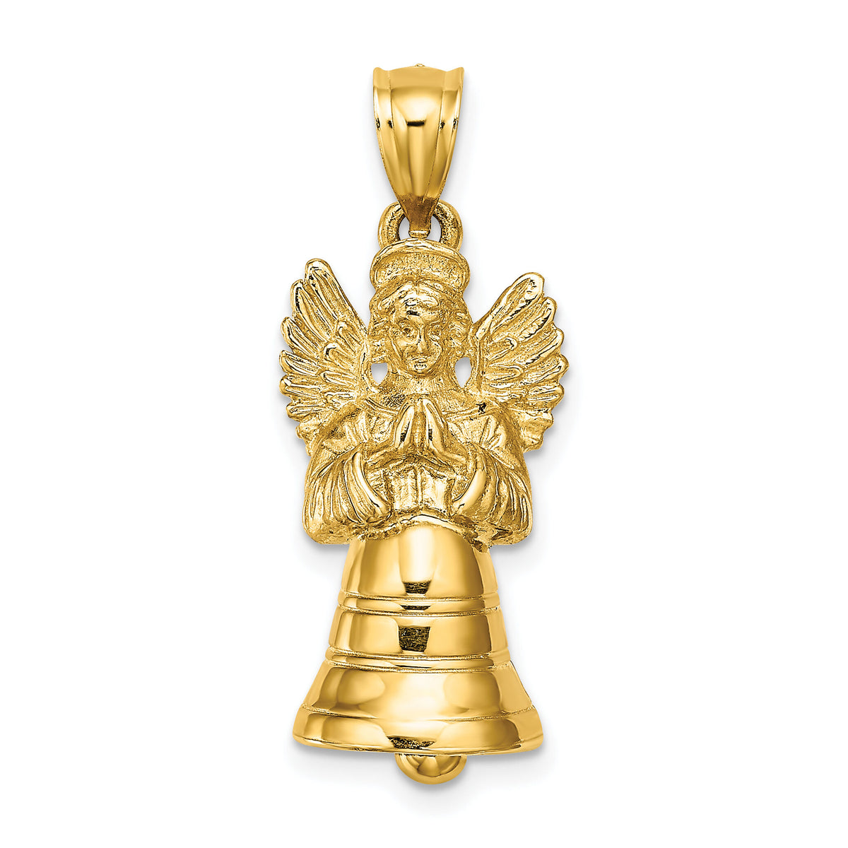 14K 3-D w/ Moveable Angel Charm-K8604