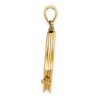 14K 3-D Moveable Pages The Lord Is My Shepherd Psalm 23 Charm-K8605