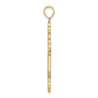 14K Multi Color Enameled Cross Charm-K8641