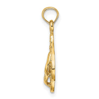 14K 3D KEY WEST Double Flip Flop Charm-K8642