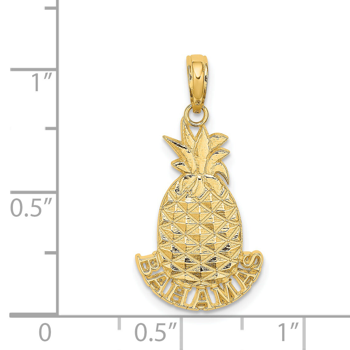 14K BAHAMAS Pineapple Charm-K8654