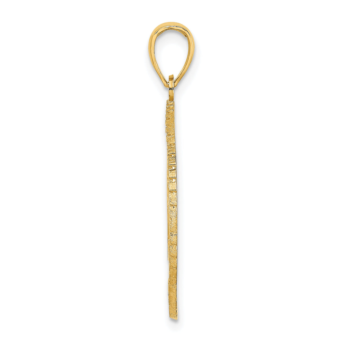 14K BAHAMAS Crest In Textured Frame Charm-K8660