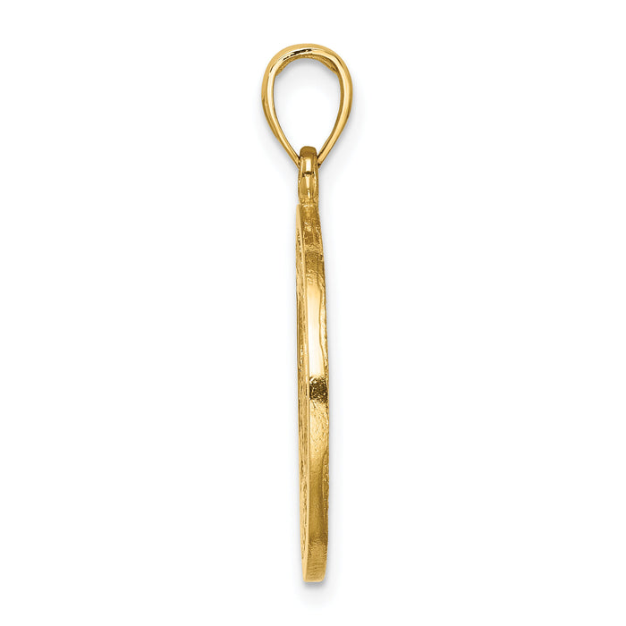 14K ST. LUCIA Twin Pitons Charm-K8667