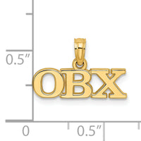 14K Polished OBX Charm-K8670