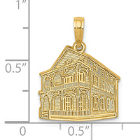14K The PINK HOUSE - CAPE MAY, NJ Charm-K8690
