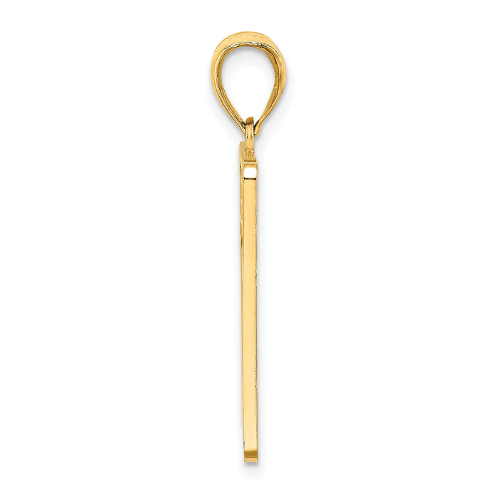 14K Mile Marker 0 / KEY WEST Charm-K8693