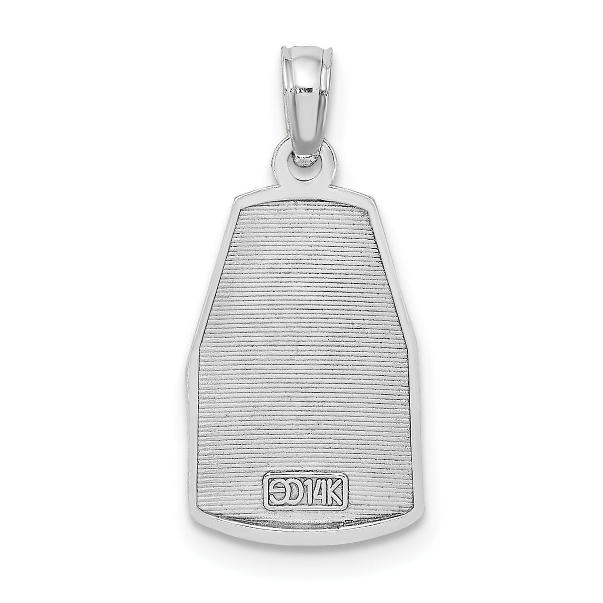 14K White Gold Southern Most Point USA / KEY WEST FL Charm-K8694W