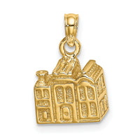 14K 3D CHARLESTON Rainbow Row Buildings-K8698