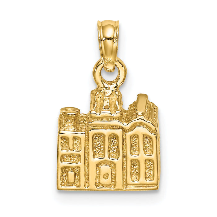 14K 3D CHARLESTON Rainbow Row Buildings-K8698