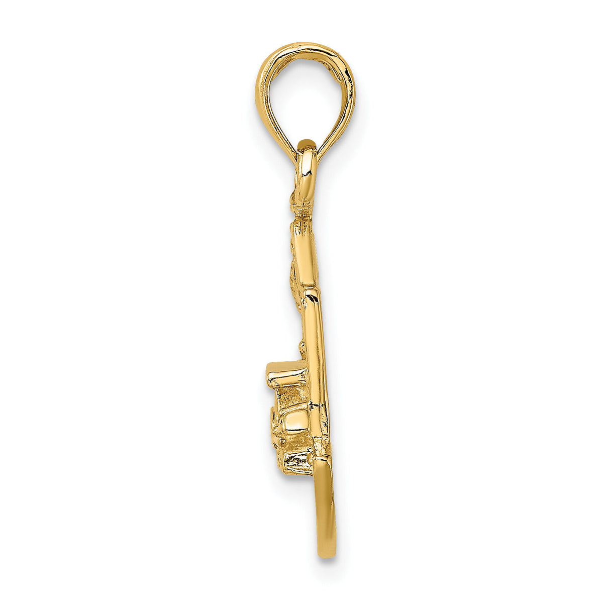 14K CHARLESTON SCENE w/ Horse, Cart, and House Charm-K8700