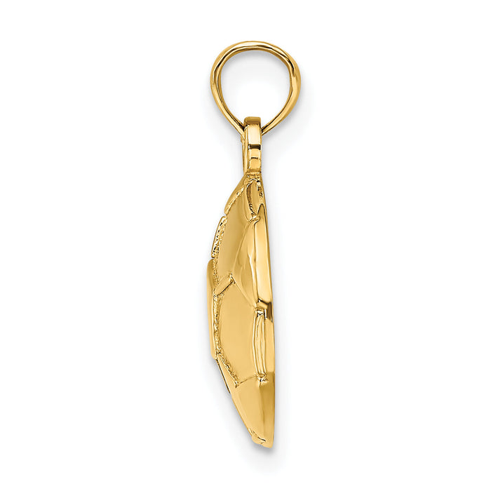 14K 2-D Engraveable Soccer Ball Charm-K8725
