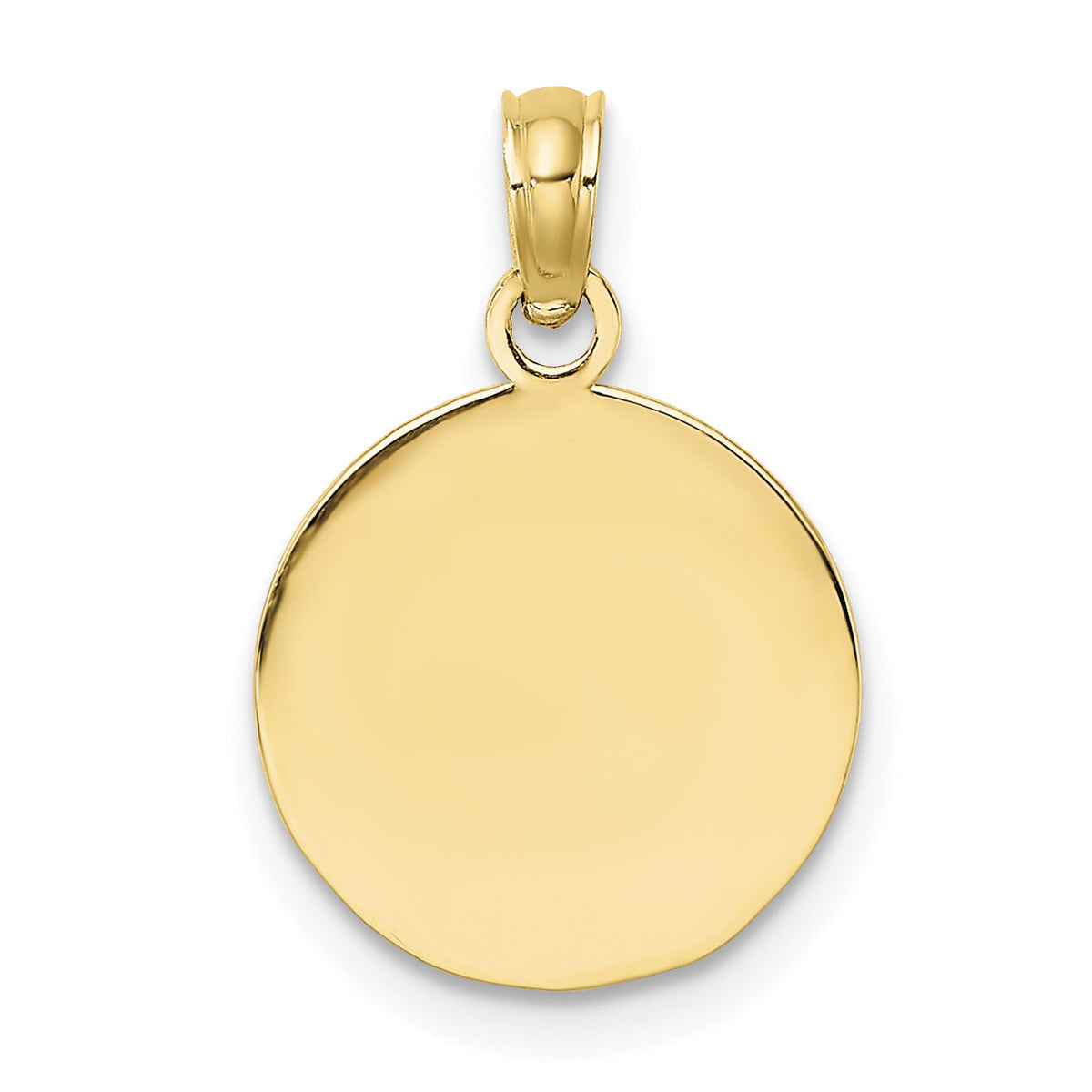 14K 2-D Engraveable Soccer Ball Charm-K8725
