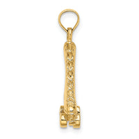 14K 3-D Roller Skate Charm-K8729