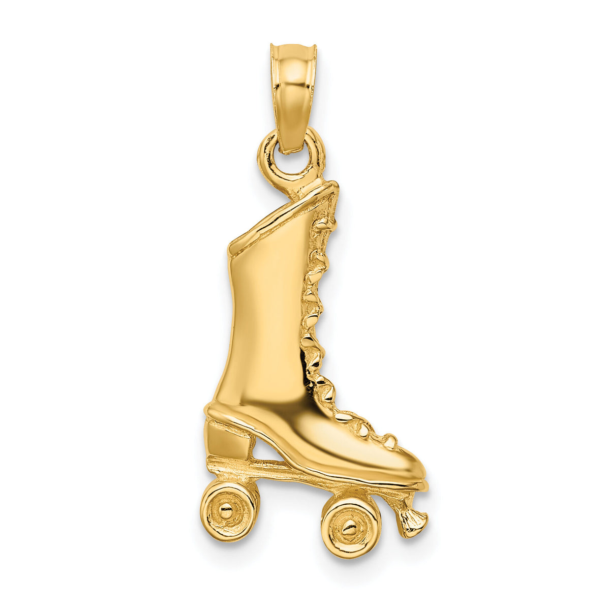 14K 3-D Roller Skate Charm-K8729