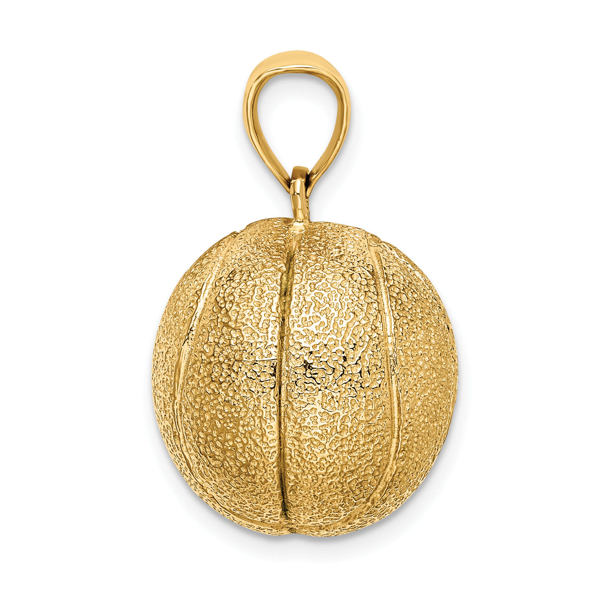 14K 3-D Textured Basketball Charm-K8750