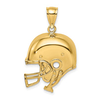 14K 2-D Polished Football Helmet Charm-K8755
