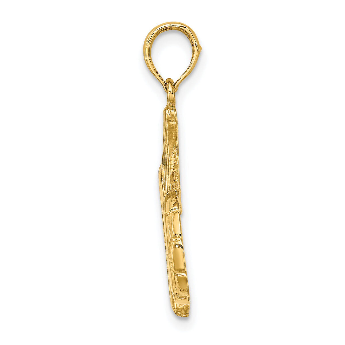 14K 2-D Soccer Shoe Kicking Ball Charm-K8758