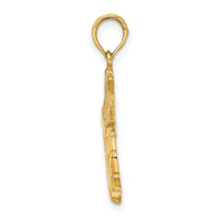 14K 2-D Soccer Shoe Kicking Ball Charm-K8758