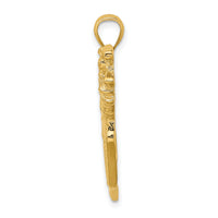 14K 2-D Golf Bag and Clubs Charm-K8759
