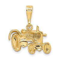 14k Tractor Pendant-K876