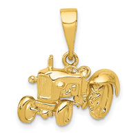 14k Tractor Pendant-K876