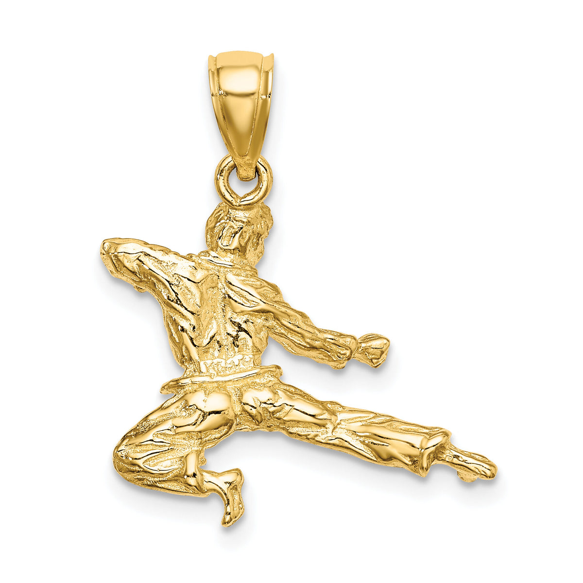 14K 3-D Karate Man Pendant-K8763
