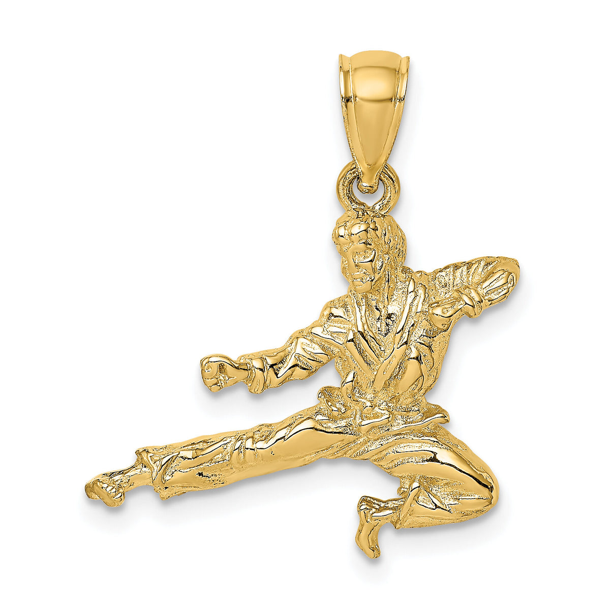 14K 3-D Karate Man Pendant-K8763