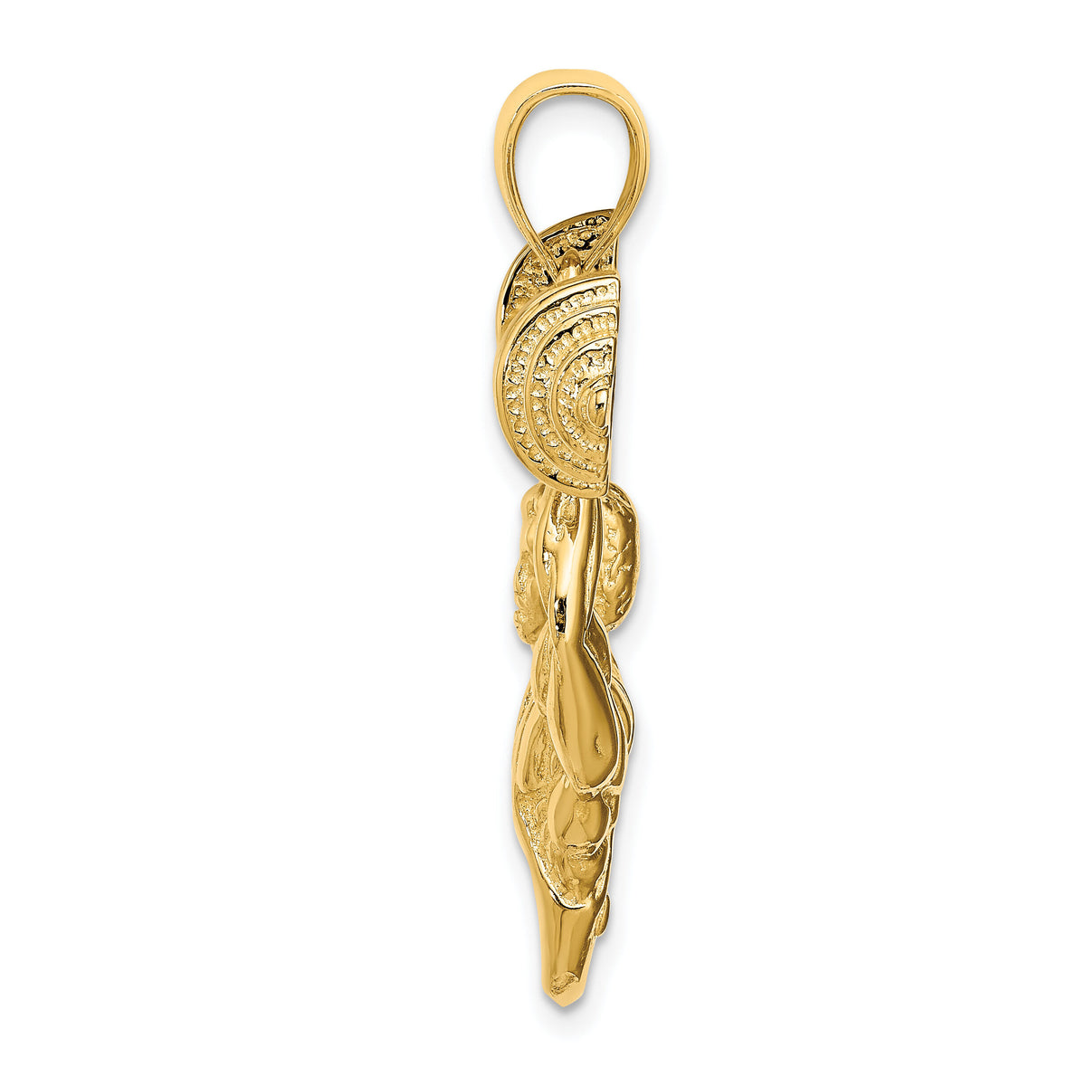 14K Bodybuilder Pendant-K8764
