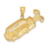 14K 2-D and Polished Golf Bag Charm-K8769