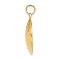14K 2-D Polished Volleyball Charm-K8770