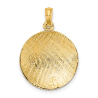 14K 2-D Polished Volleyball Charm-K8770