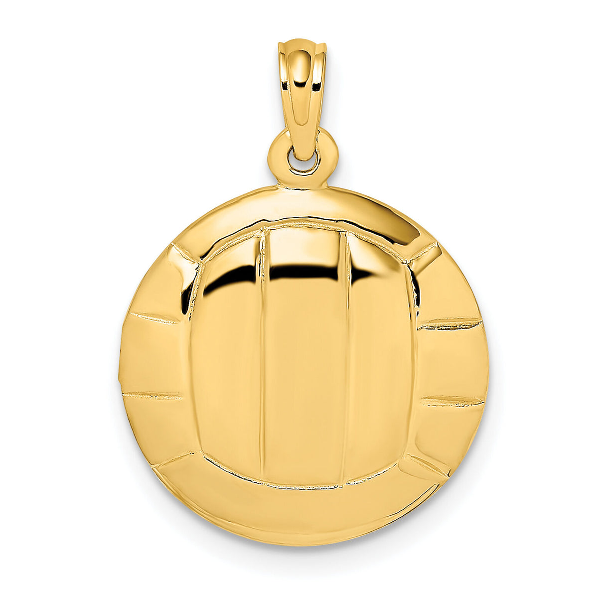 14K 2-D Polished Volleyball Charm-K8770