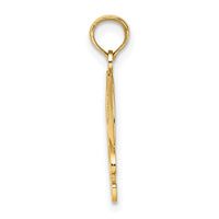 14K #1 Football w/ Helmet Charm-K8777
