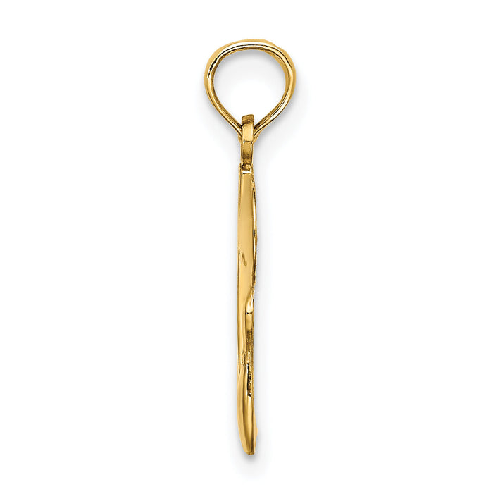 14K #1 Bowling Ball and Two Pins Charm-K8778