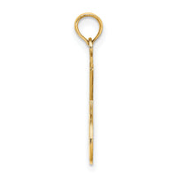 14K Double Tennis Racket w/ Ball Charm-K8779