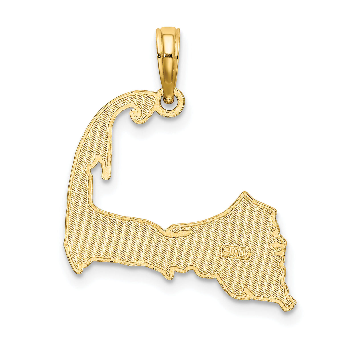 14K CAPE COD Map Charm-K8780