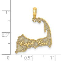 14K CAPE COD Map Charm-K8780