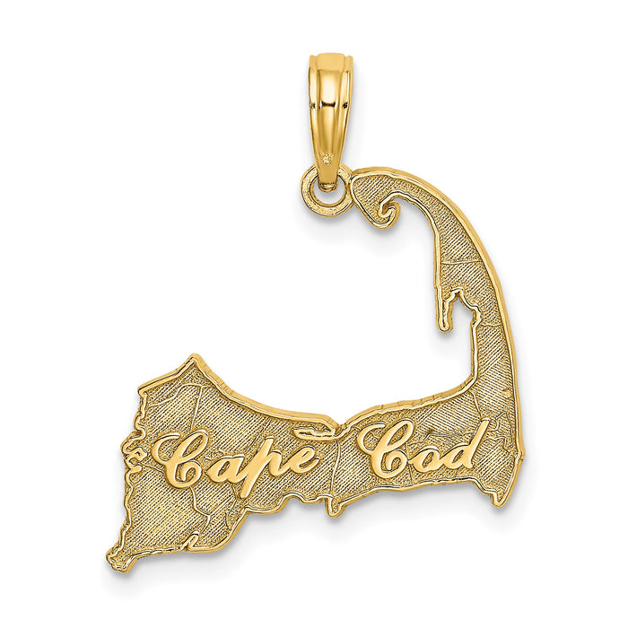 14K CAPE COD Map Charm-K8780
