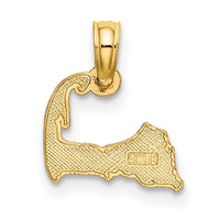 14K CAPE COD Map Charm-K8781