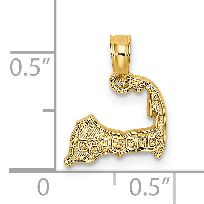 14K CAPE COD Map Charm-K8781