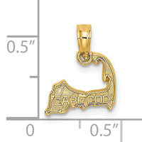 14K CAPE COD Map Charm-K8781