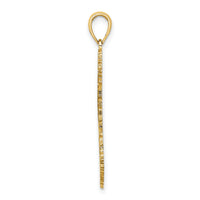 14K Textured BARBADOS Map Charm-K8784
