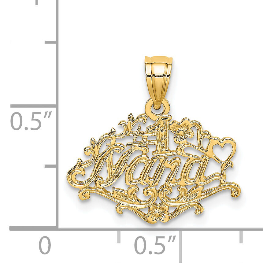 14K #1 NANA  Charm-K8803